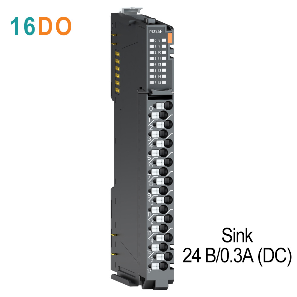 M225F Дискретный вывод, 16DO, 24 В/0.3А (DC), Sink, RTB 18