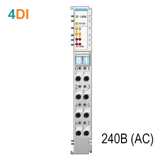 ST-1904 Дискретный ввод, 4DI, 240 В (AC), RTB 8