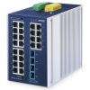 IGS-4215-24T4X Промышленный управляемый коммутатор L2+/24 RJ45 1G/4 SFP+ 10G