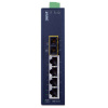 ISW-511T Промышленный неуправляемый коммутатор/4 RJ45 PoE 100M/1 SFP 100M