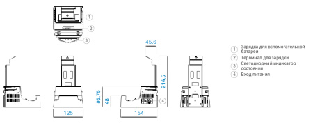 TOPRH-CRADLE Модуль заряда для TOPRH0700WD-W