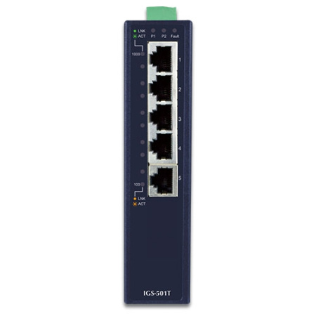 IGS-501T Коммутатор Неуправляемый 5-1000T Промышленный