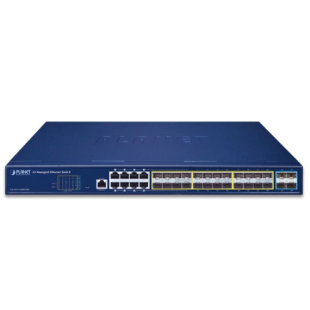 GS-6311-16S8C4XR Управляемый коммутатор L3/16 SFP 1G/8 комбо 1G/4 SFP+ 10G/резерв питание