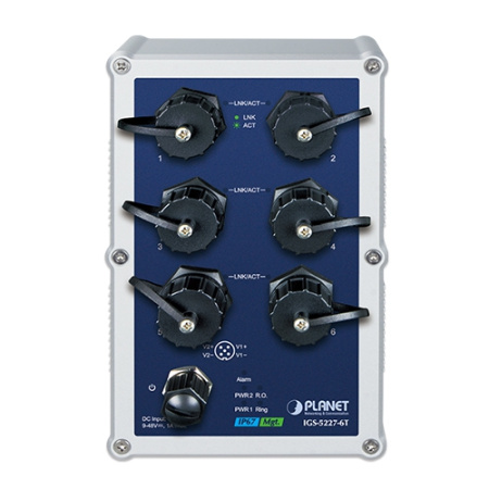 IGS-5227-6T Управляемый ЖД коммутатор L2+/4 RJ45 IP67 1G