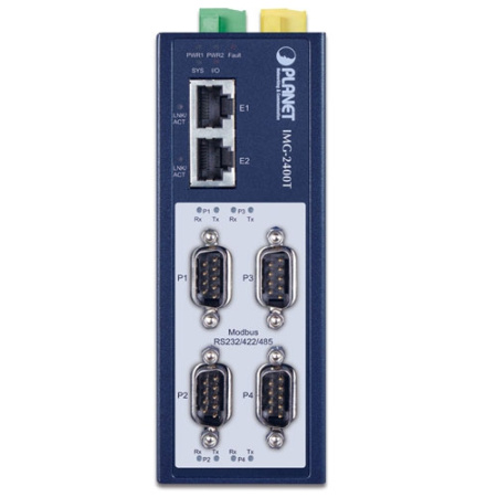 IMG-2400T Шлюз Modbus 4-Порта RS232/422/485 Промышленный
