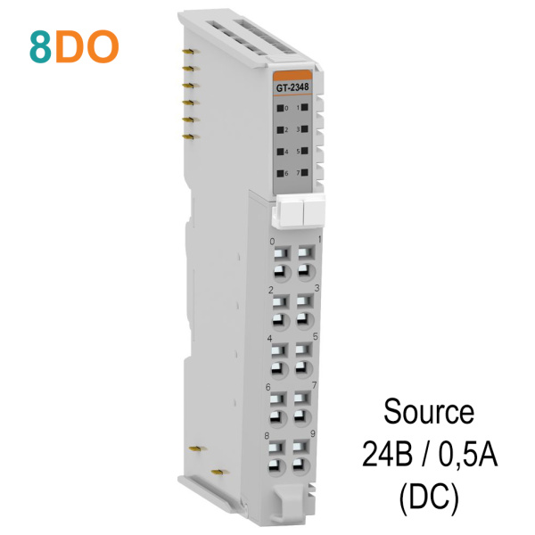 GT-223F Дискретный вывод, 16DO, 24 В/0.3А (DC), Sink, IDC 20 