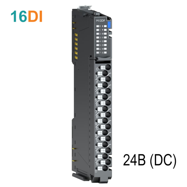 M12DF Дискретный ввод, 16DI, 24 В (DC), Sink/Source, RTB 18