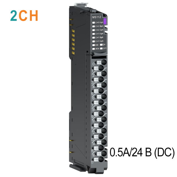 M5112 Высокоскоростной счетчик, 2CH, 5/24 В (DC), RTB 18