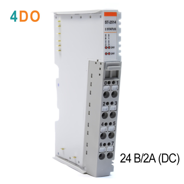 ST-2514 Дискретный вывод, 4DO, 24 В/2А (DC), Sink, диагностика, RTB 8