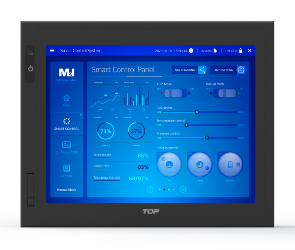 Панельный компьютер 15″, 220В, 1024x768, Core i3, RAM 8GB, SSD 256GB,VGA, HDMI